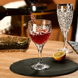 Handcrafted Crystal Wine Glass Set